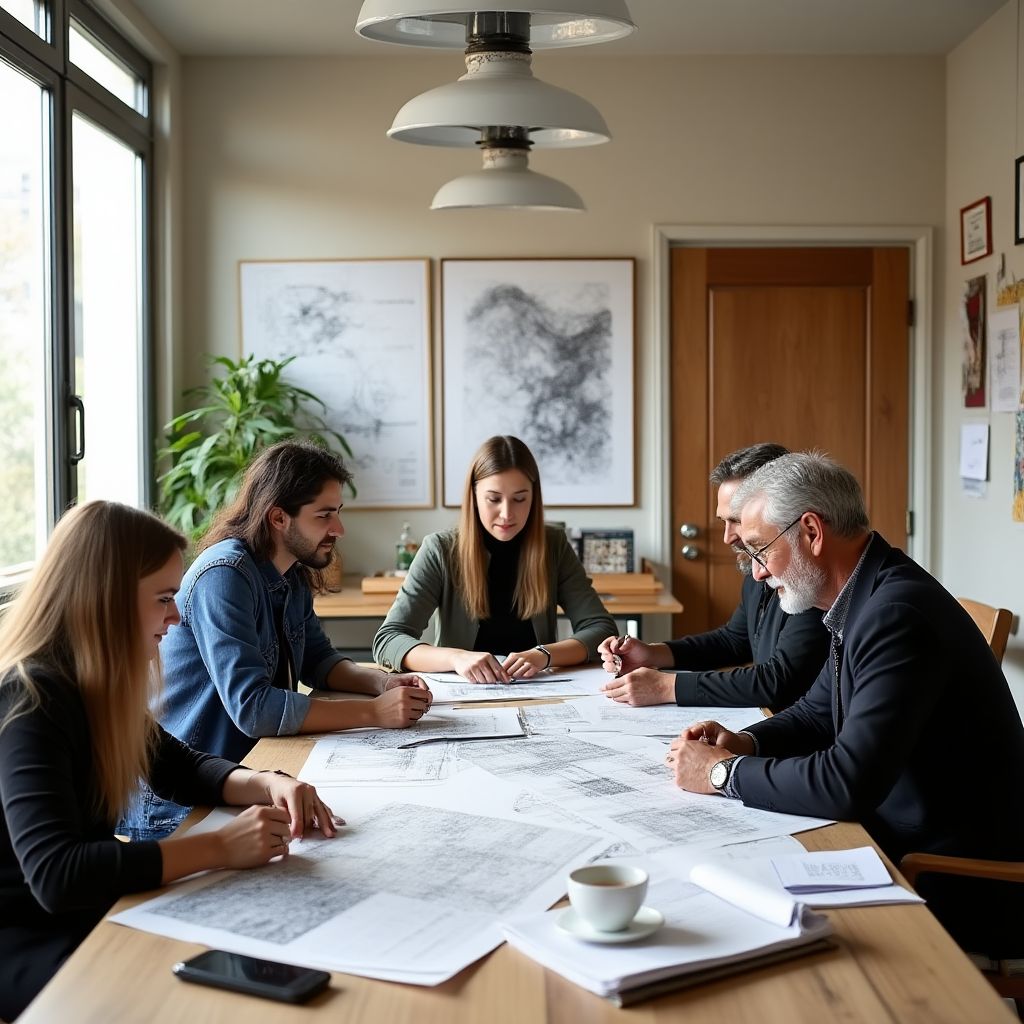 Equipo de Diseño Austral en nuestro estudio principal