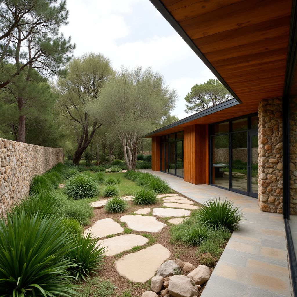 Jardín interior biofílico